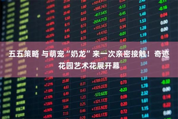 五五策略 与萌宠“奶龙”来一次亲密接触！奇迹花园艺术花展开幕