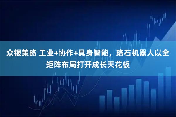 众银策略 工业+协作+具身智能，珞石机器人以全矩阵布局打开成长天花板
